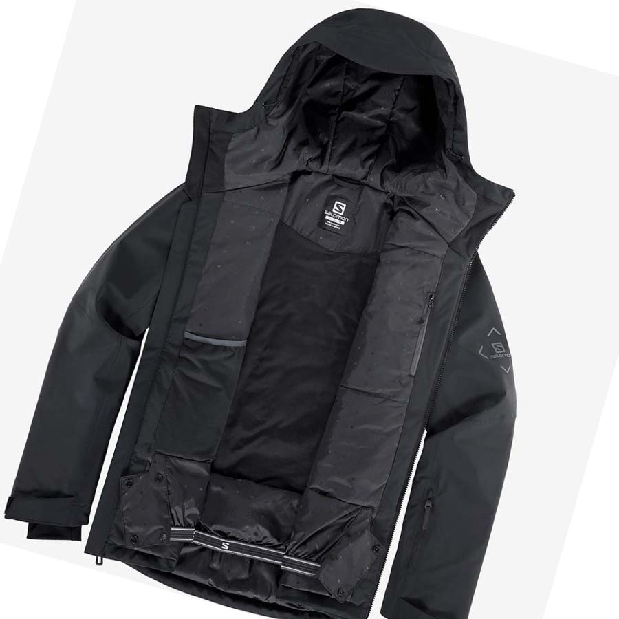 Chaquetas De Esquí Salomon HIGHLAND Hombre Negros | MX 3348KOR